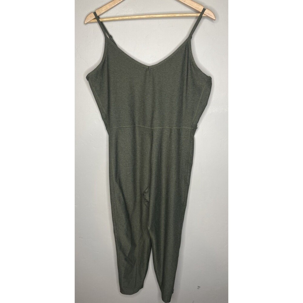 Women's Green Old Navy One Piece Athliesure Cami Bodysuit Jumpsuit L/XL